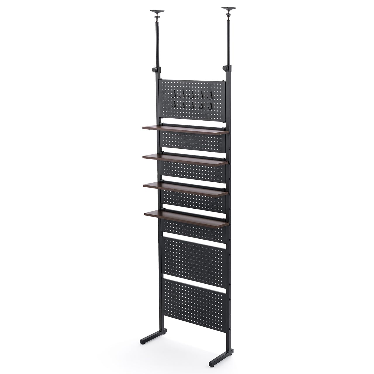 サンワダイレクト 突っ張りラック 棚 幅60cm Amazon｜サンワダイレクト 突っ張りラック 棚 幅60cm 有孔ボード 棚板4